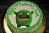 Order Ref: PI-288 Green Monster 9 inch Custom Ice Cream Cake